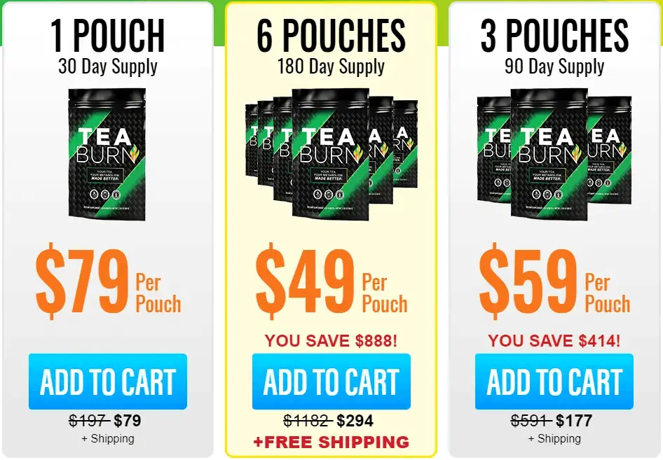 Tea Burn pricing